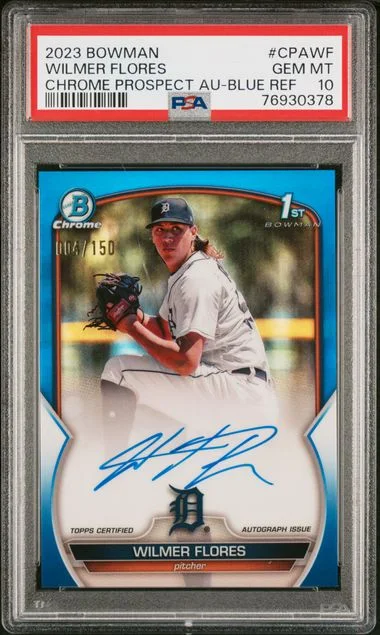 2023 Bowman Chrome Wilmer Flores Prospect Autographs #CPAWF card image
