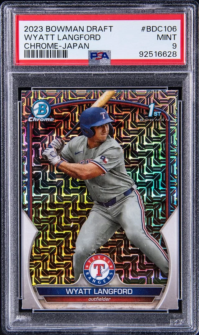2023 Bowman Chrome Wyatt Langford Japan #BDC106 card image