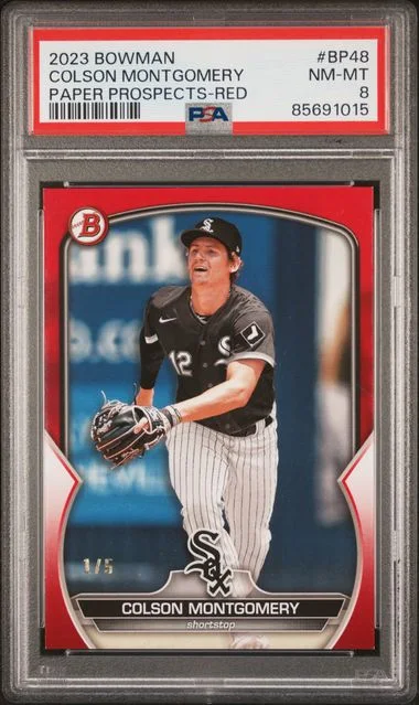 2023 Bowman Colson Montgomery Paper Prospects Red #BP48 card image