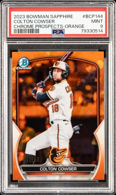 2023 Bowman Colton Cowser Sapphire Edition Chrome Prospects Orange #BCP-144 card image