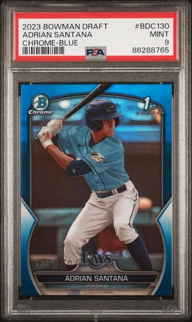 2023 Bowman Draft Adrian Santana Chrome-Purple #BDC130 card image