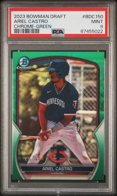 2023 Bowman Draft Ariel Castro Chrome-Green #BDC150 card image