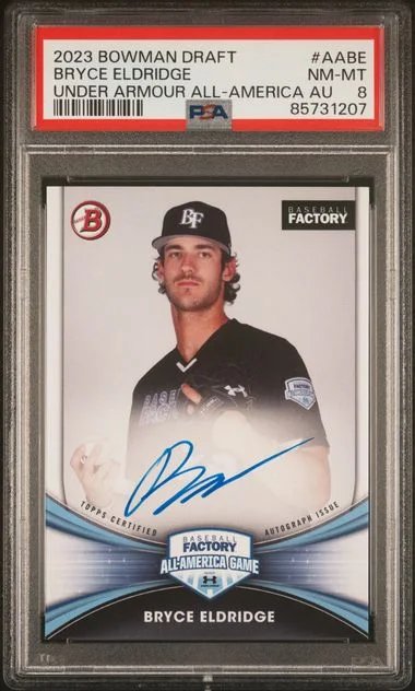 2023 Bowman Draft Bryce Eldridge Under Armour All-America Game Autograph #AA-BE card image