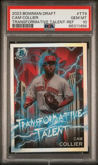 2023 Bowman Draft Cam Collier Transformative Talent Refractor #TT9 card image