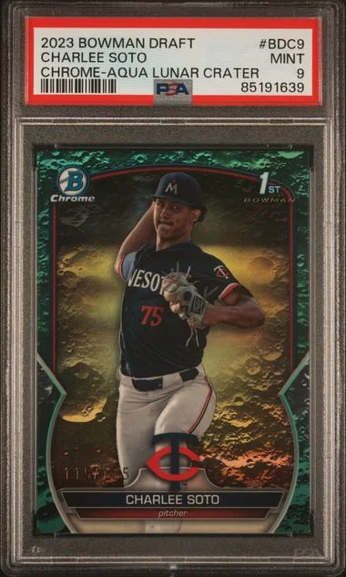 2023 Bowman Draft Charlee Soto Chrome-Aqua Wave #BDC9 card image