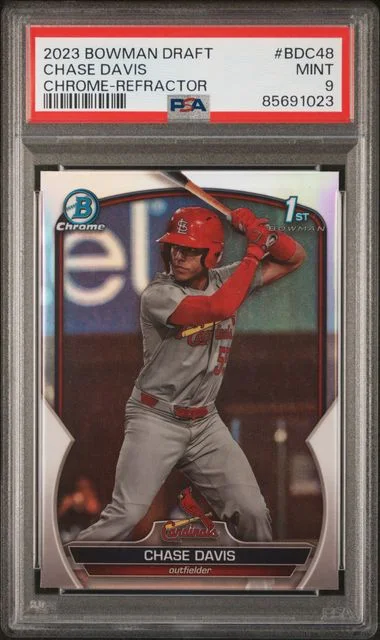 2023 Bowman Draft Chase Davis Chrome-Blue #BDC48 card image