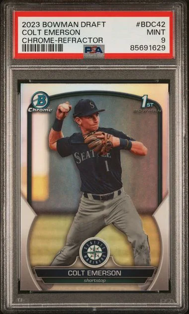 2023 Bowman Draft Colt Emerson Chrome-Refractor #BDC42 card image