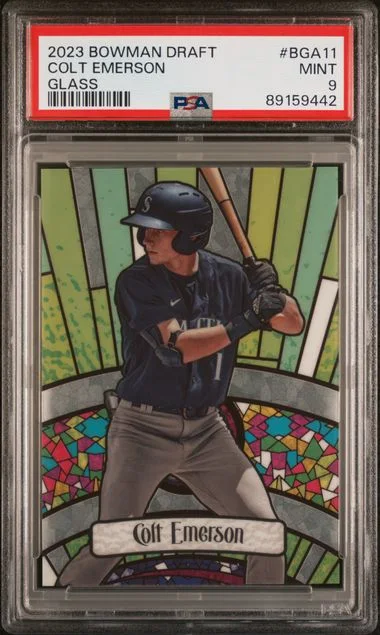 2023 Bowman Draft Colt Emerson Bowman Glass #BGA11 card image