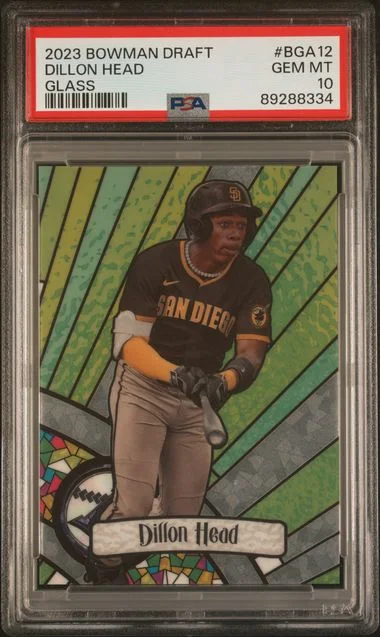 2023 Bowman Draft Dillon Head Bowman Glass #BGA12 card image