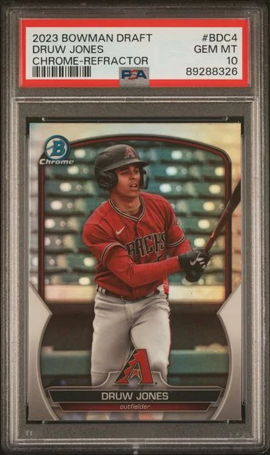 2023 Bowman Draft Druw Jones Chrome-Refractor #BDC4 card image