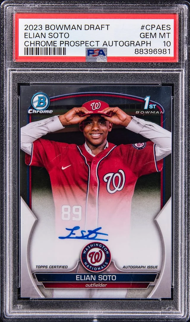 2023 Bowman Draft Elian Soto Chrome Prospect Autograph Refractor #CPA-ES card image