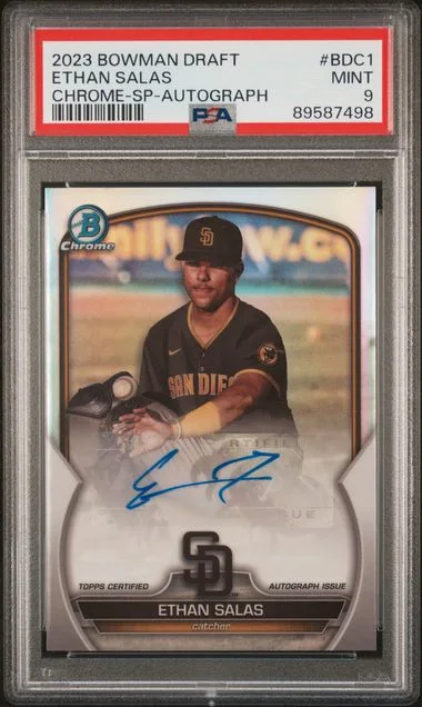 2023 Bowman Draft Ethan Salas Chrome-Sp-Autograph #BDC1 card image