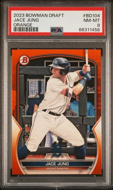 2023 Bowman Draft Jace Jung Orange #BD104 card image