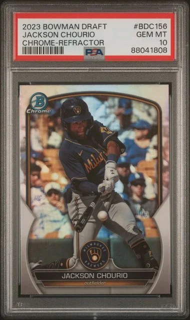 2023 Bowman Draft Jackson Chourio Chrome-Refractor #BDC156 card image