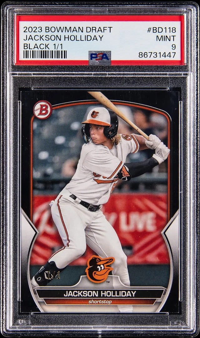 2023 Bowman Draft Jackson Holliday Black #BD-118 card image
