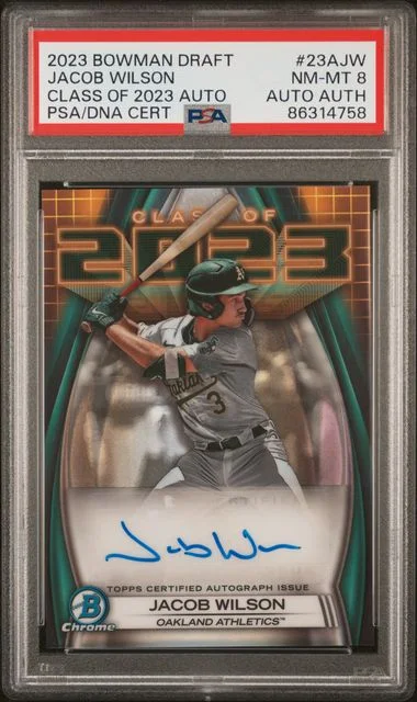 2023 Bowman Draft Jacob Wilson Class Of 2023 Autograph #23A-JW card image
