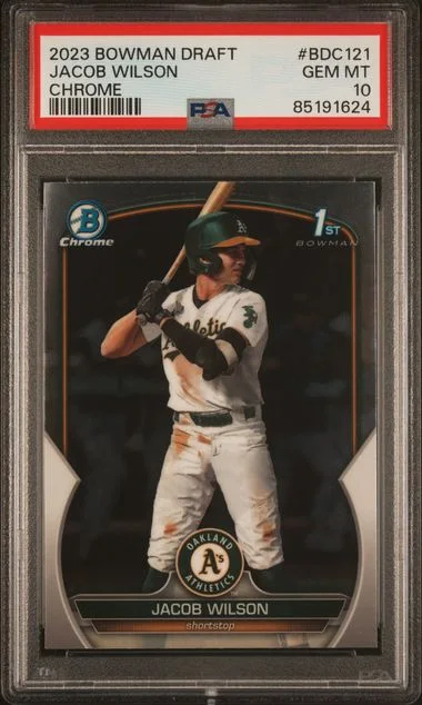 2023 Bowman Draft Jacob Wilson Chrome #BDC121 card image