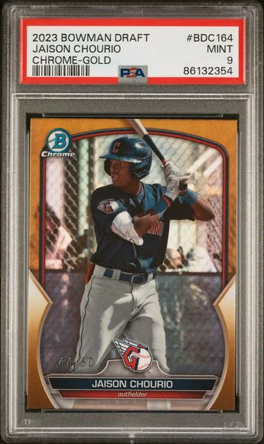 2023 Bowman Draft Jaison Chourio Chrome-Gold #BDC164 card image
