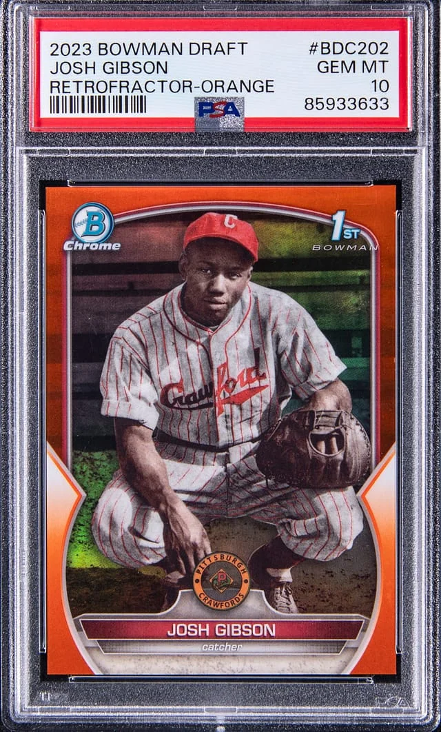2023 Bowman Draft Josh Gibson Retrofractor Orange #BDC-202 card image