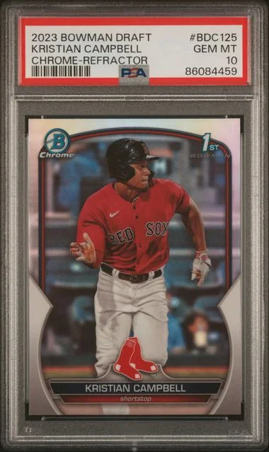 2023 Bowman Draft Kristian Campbell Chrome-Refractor #BDC125 card image