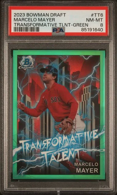 2023 Bowman Draft Marcelo Mayer Transformative Talent Green #TT6 card image