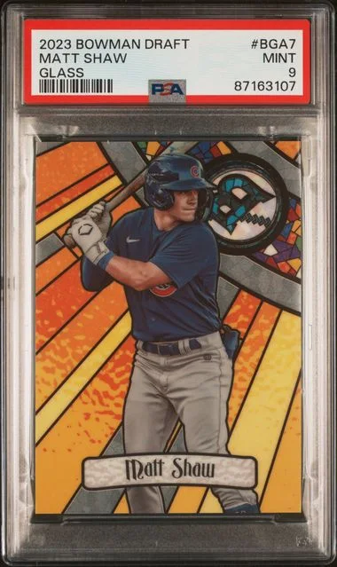 2023 Bowman Draft Matt Shaw Bowman Glass #BGA7 card image