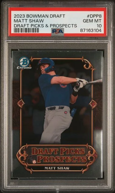 2023 Bowman Draft Matt Shaw Draft Picks & Prospects #DPP8 card image