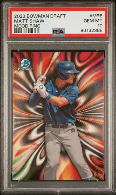 2023 Bowman Draft Matt Shaw Mood Ring #MR8 card image