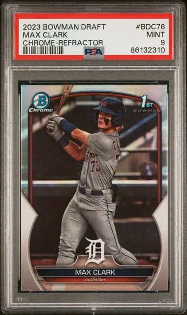 2023 Bowman Draft Max Clark Chrome-Refractor #BDC76 card image