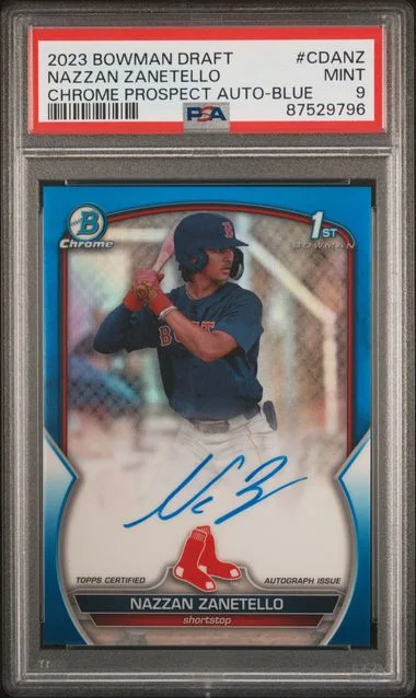 2023 Bowman Draft Nazzan Zanetello Chrome Prospect Autograph #CDANZ card image