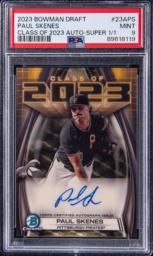 2023 Bowman Draft Paul Skenes Class of 2023 Autograph #23A-PS card image