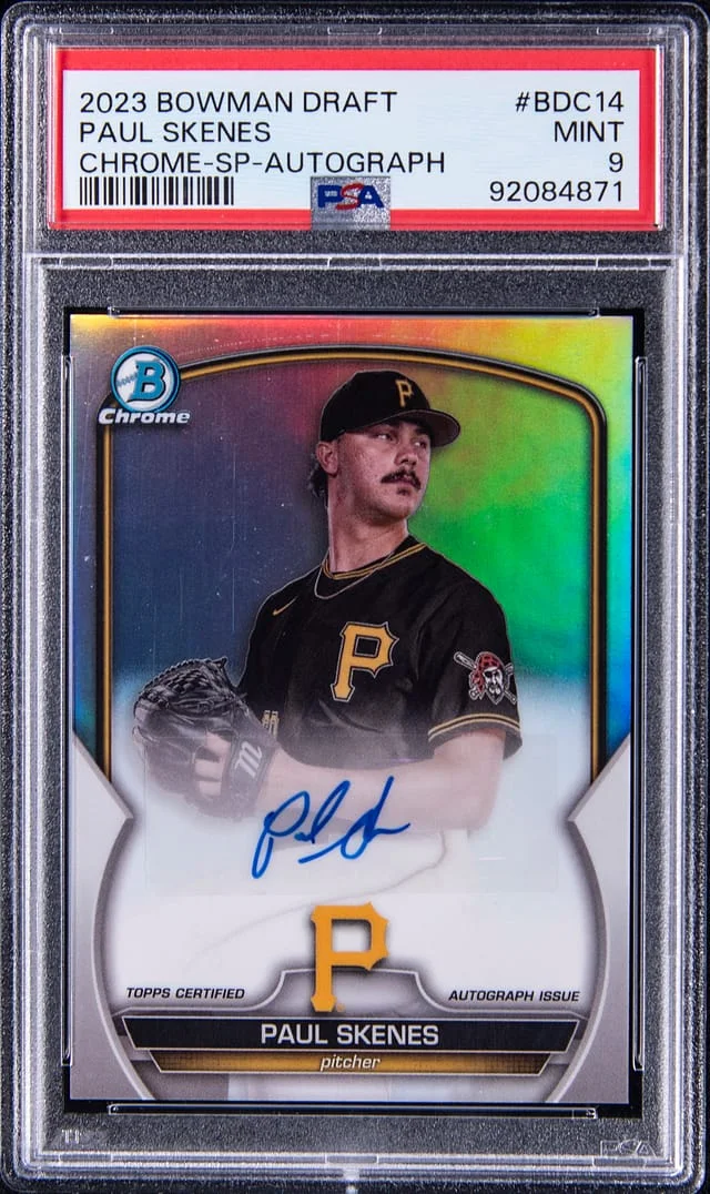 2023 Bowman Draft Paul Skenes Chrome Refractor #BDC-14 card image