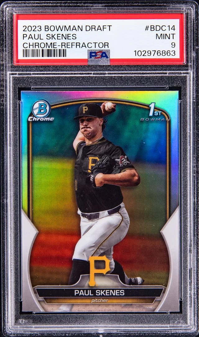 2023 Bowman Draft Paul Skenes Chrome-Refractor #BDC14 card image