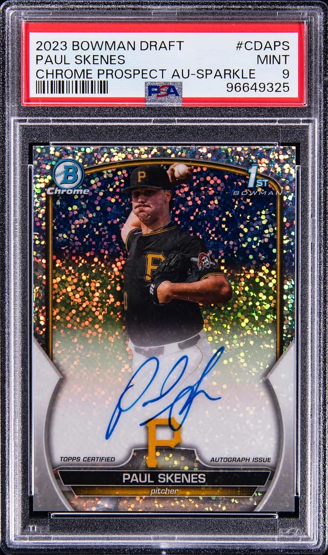 2023 Bowman Draft Paul Skenes Chrome Prospect Autograph #CDAPS card image