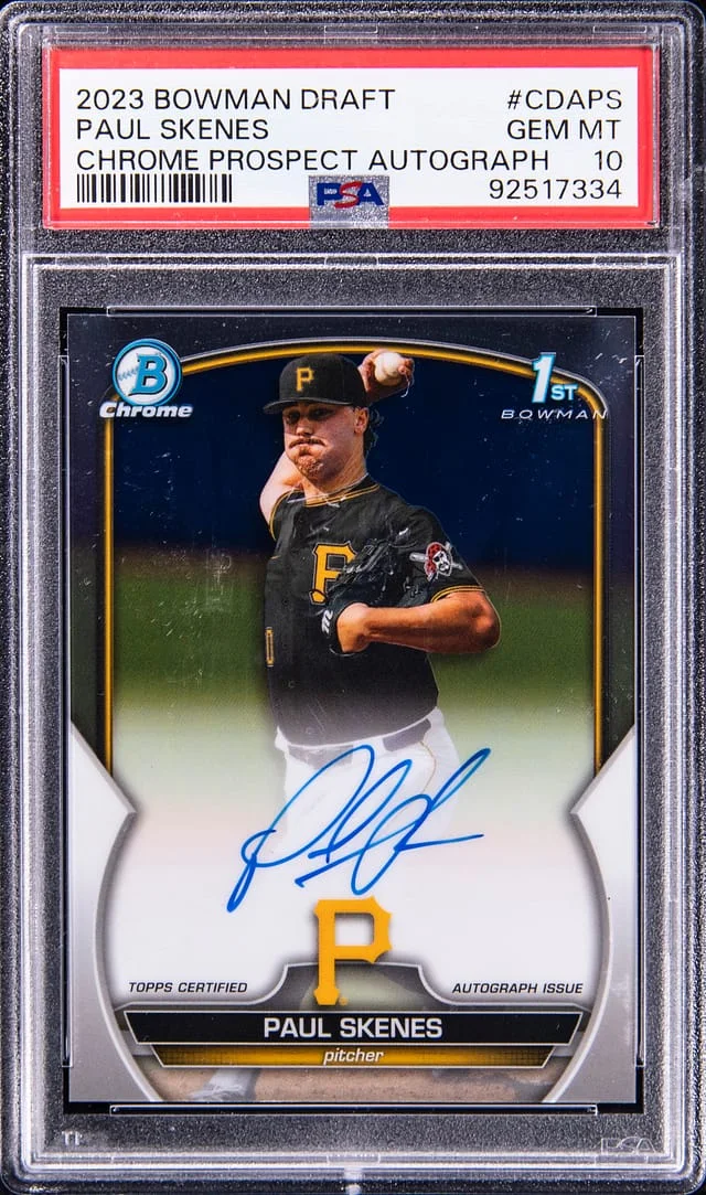 2023 Bowman Draft Paul Skenes Chrome Prospect Autographs #CSA-PS card image