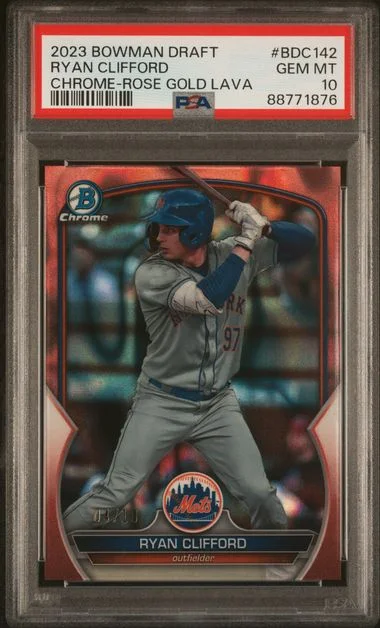 2023 Bowman Draft Ryan Clifford Chrome-Rose Gold Lava #BDC142 card image