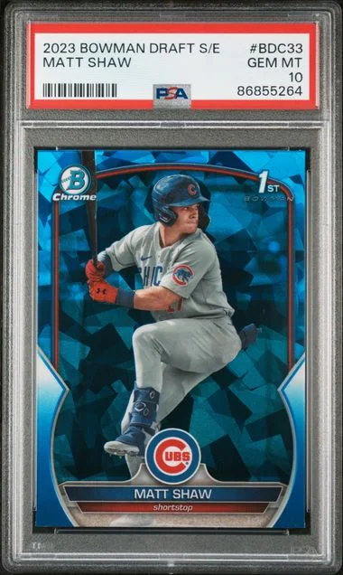 2023 Bowman Draft Sapphire Matt Shaw Edition #BDC33 card image