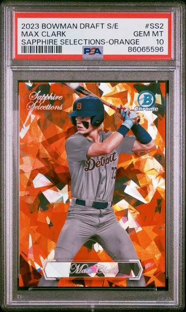 2023 Bowman Draft Sapphire Max Clark Edition Sapphire Selections Orange #SS2 card image