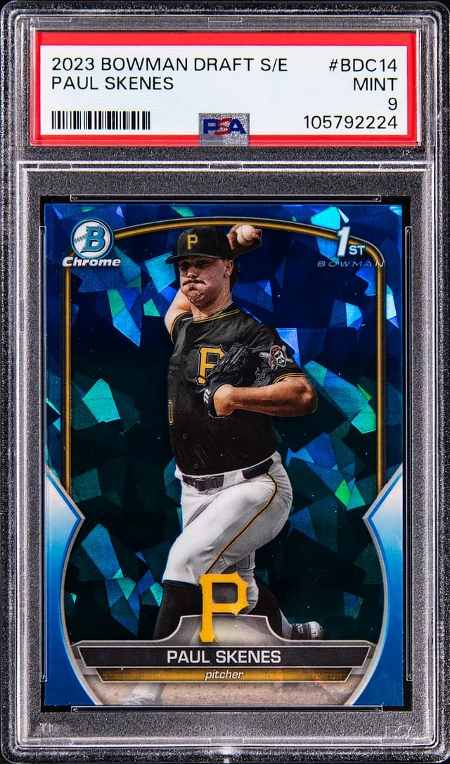 2023 Bowman Draft Sapphire Paul Skenes Edition Padparadscha Refractor #BDC-14 card image