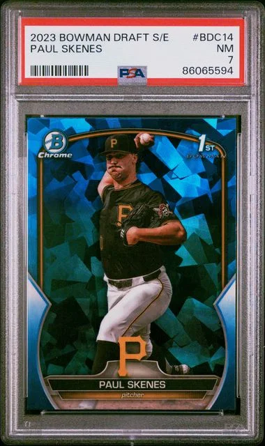 2023 Bowman Draft Sapphire Paul Skenes Edition Padparadscha #BDC14 card image