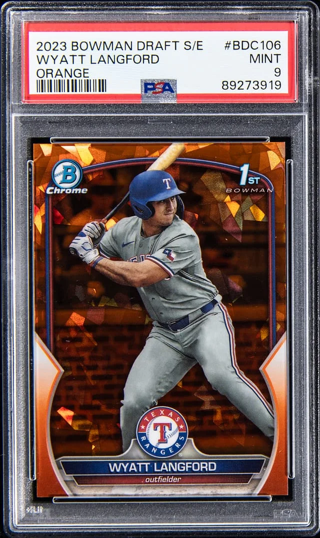2023 Bowman Draft Sapphire Wyatt Langford #BDC-106 card image