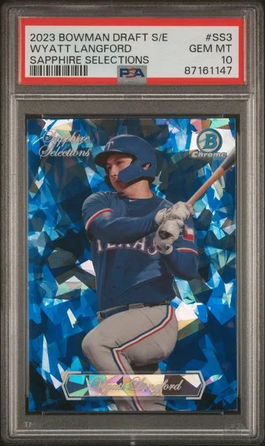 2023 Bowman Draft Sapphire Wyatt Langford Edition Sapphire Selections #SS3 card image