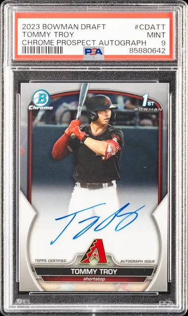 2023 Bowman Draft Tommy Troy Chrome Prospect Autograph #CDA-TT card image