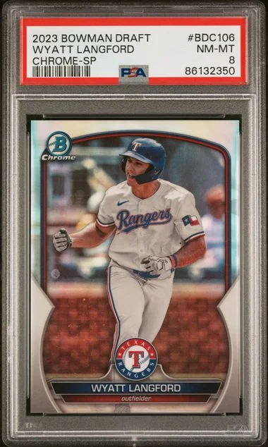 2023 Bowman Draft Wyatt Langford Chrome-SP #BDC106 card image