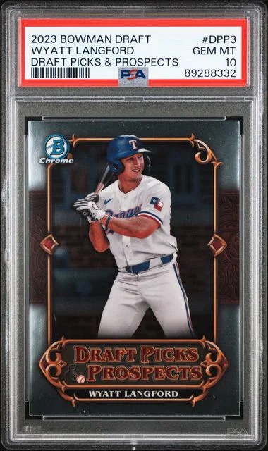 2023 Bowman Draft Wyatt Langford Draft Picks & Prospects #DPP3 card image