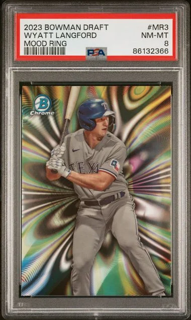 2023 Bowman Draft Wyatt Langford Mood Ring #MR3 card image