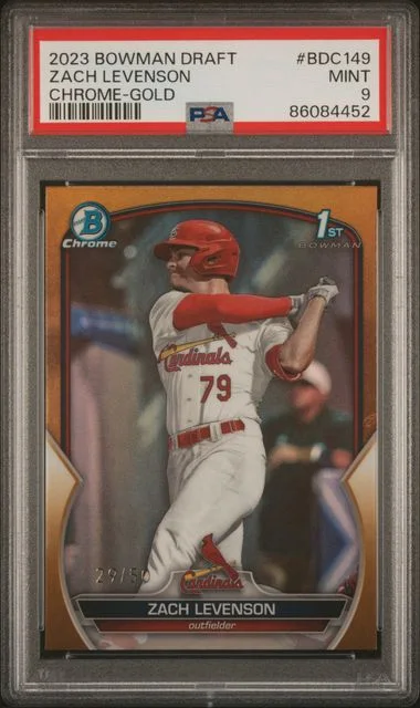 2023 Bowman Draft Zach Levenson Chrome-Gold #BDC149 card image