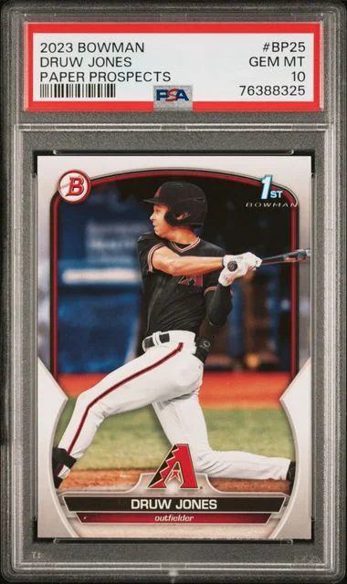 2023 Bowman Druw Jones Paper Prospects #BP-25 card image