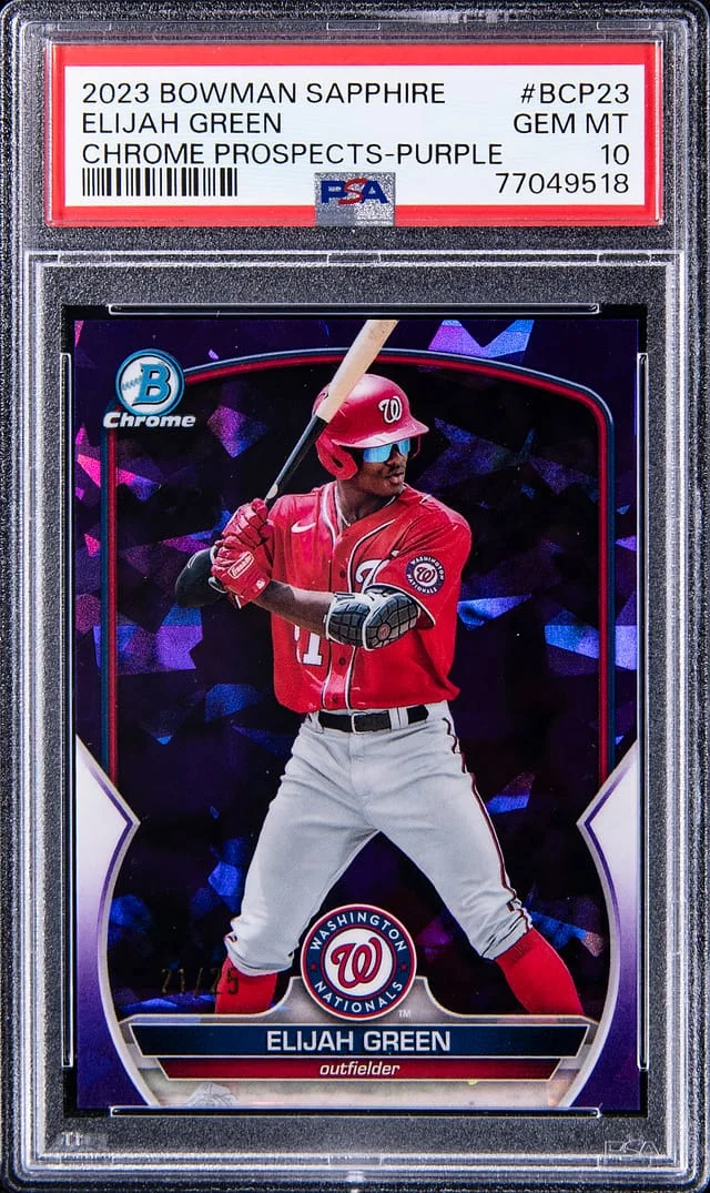 2023 Bowman Elijah Sapphire Edition Chrome Prospects Orange #BCP-23 card image