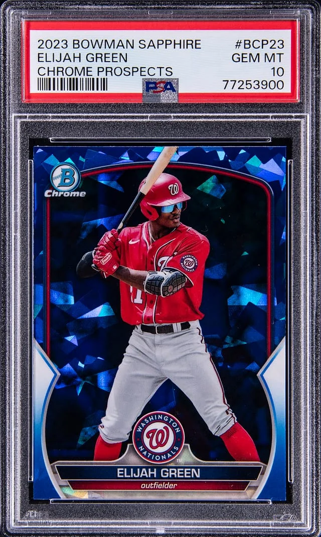 2023 Bowman Elijah Sapphire Chrome Prospects #BCP23 card image
